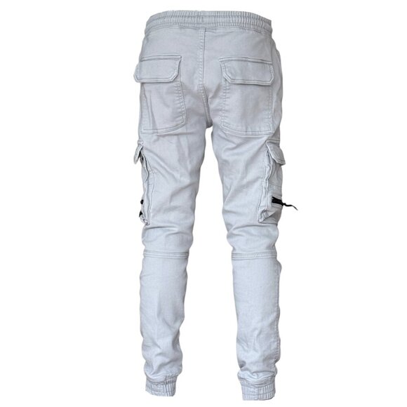 NEW YORKER FSBN MENS GRAY CARGO STRECHY CASUAL PANTS - Picture 3 of 6